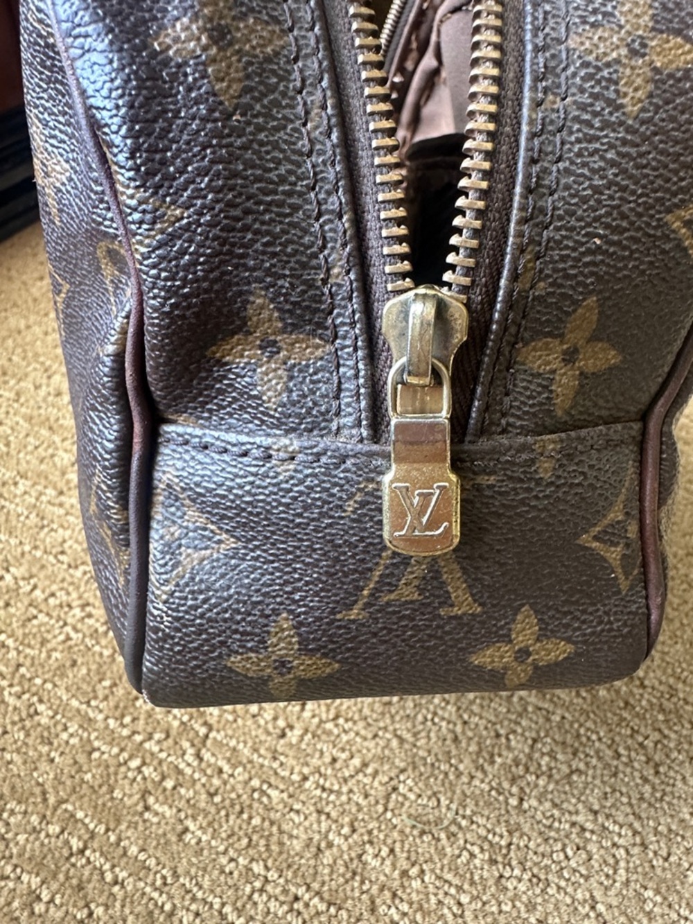 Louis Vuitton Monogram Canvas Toiletry Pouch - Brown/Gold Monogram - Picture 13 of 16